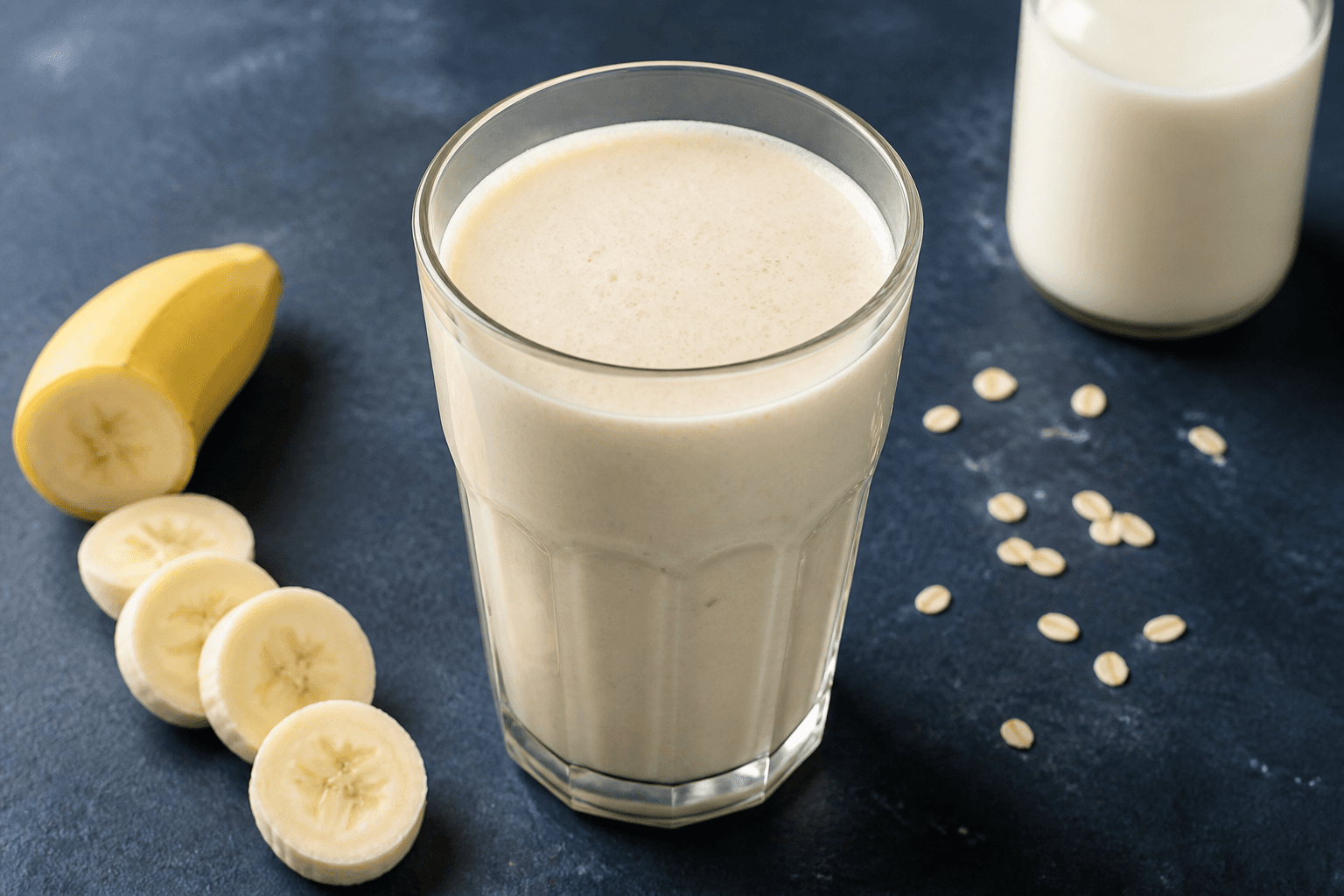 Pea Protein Shake, prepared and ready to serve
